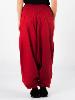 Pantalon sarouel convertible rouge uni