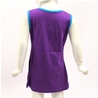 Robe courte violette avec animaux brodés