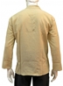 Chemise beige manches longues à col mao