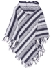 Poncho noir et gris pointu traditionnel