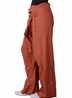 Pantalon yoga thaï orange avec pochette de transport