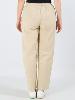 Pantalon beige chic droit ethnique pour homme